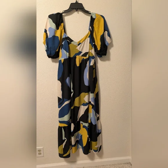 Nine West Multicolor Abstract Print Dress - Picture 8 of 13